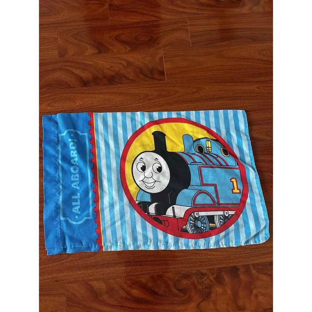 Vintage 2001 Thomas The Train Twin Comforter Bed Set - Pillowcase Fitted & Flat